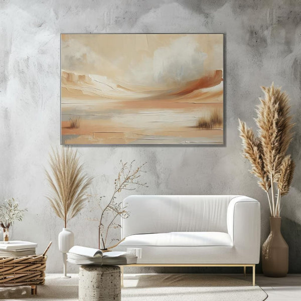 Quadro Abstrato: Pintura Abstrata de Paisagem