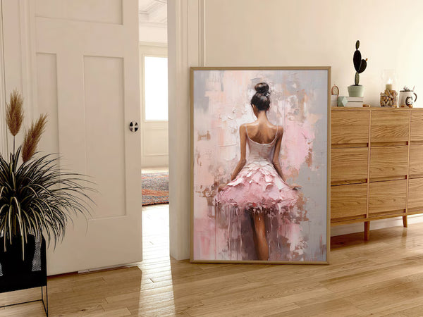 Quadro Decorativo: Arte Boho Bailarina em Aquarela