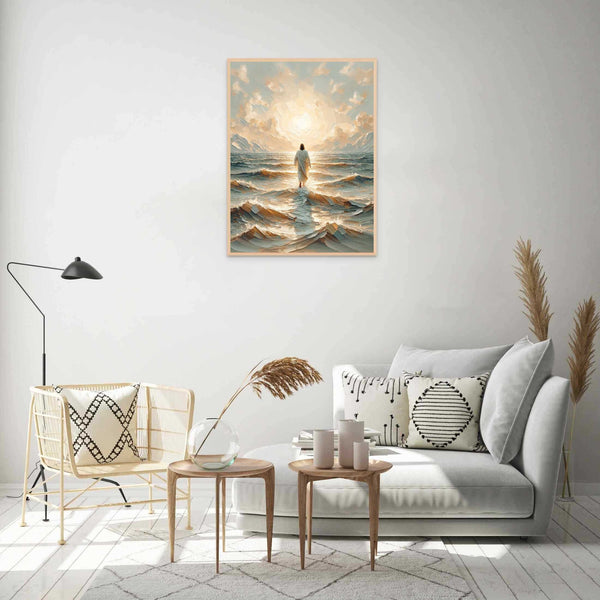 Quadro Decorativo: Jesus Sobre as Águas