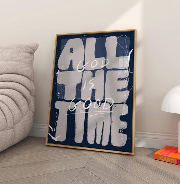Quadro Decorativo Cristão: Deus é Bom